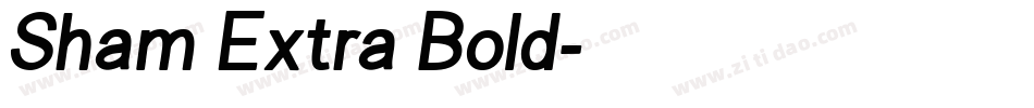Sham Extra Bold字体转换